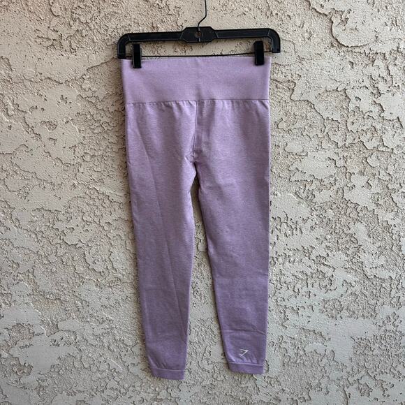 GYMSHARK Lavender Leggings Size Small - Picture 1 of 5